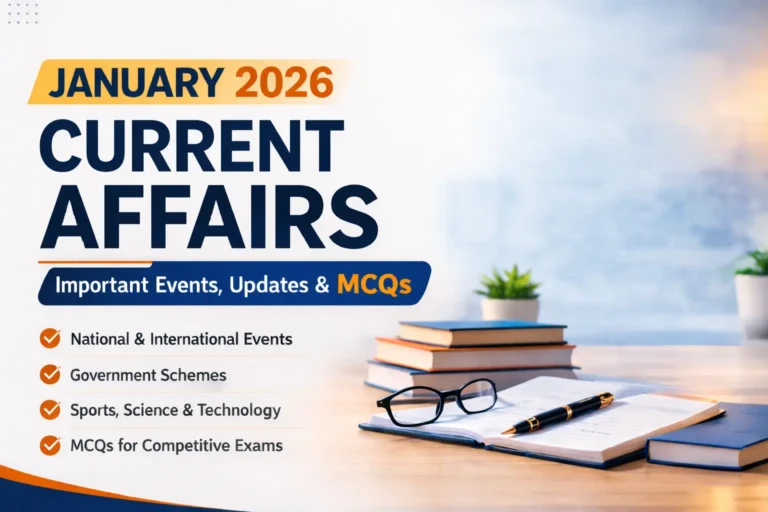 January 2026 Current Affairs